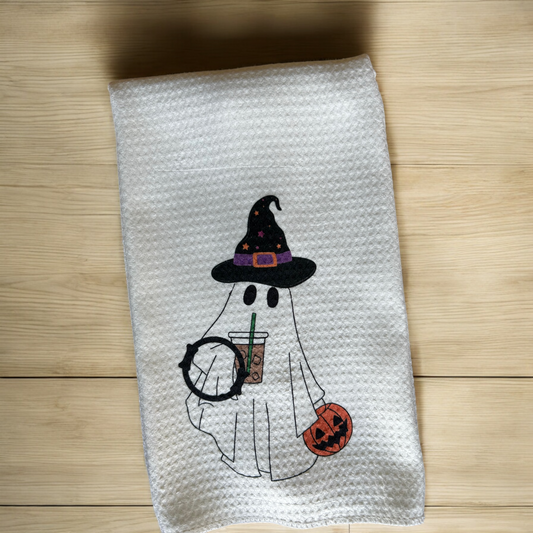 Pilates Before coffee is spooky towel. Pilates Witch, Pilates Halloween towel,  Pilates gifts