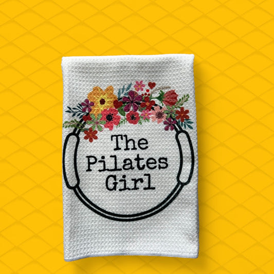 The Pilates Girl floral ring towel