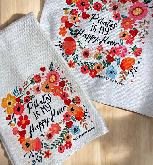 Pilates Is My Happy Hour Towel Set