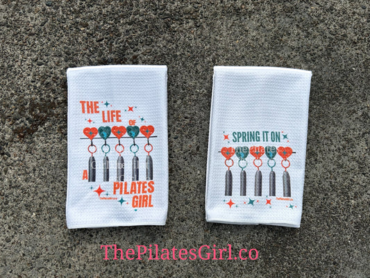 The life of a Pilates Girl, Spring it on towel set, Pilates Reformer, Taylor Swift Pilates, Pilates gifts, Pilates reformer