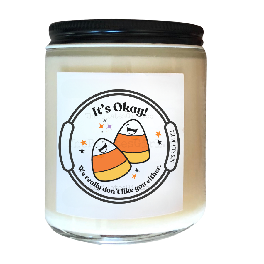 Funny Pilates Candle, Pilates Ring Candy Corn candle, Pilates candles, Magic circle, candy corn.