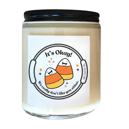 Funny Pilates Candle, Pilates Ring Candy Corn candle, Pilates candles, Magic circle, candy corn.