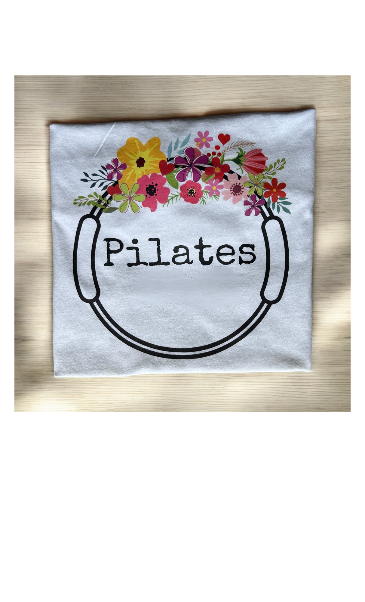 Pilates Girl Floral ring short sleeve t-shirt