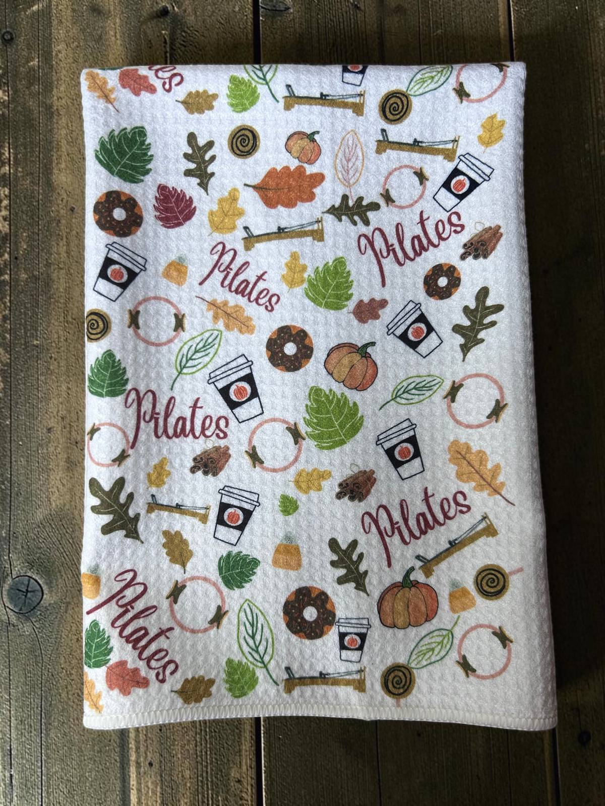 Fall Pilates vibes towel set, Fall Pilates towels, custom Pilates towels | ThePilatesGirl