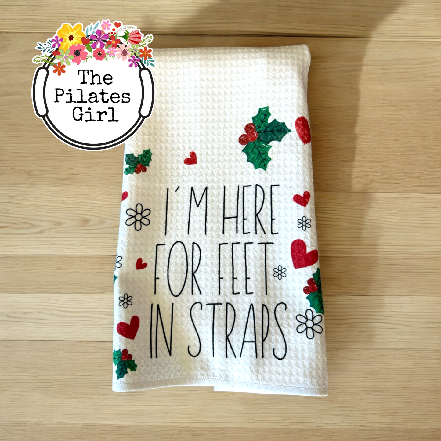 Here for the feet in straps Plank you for being a friend holiday gift set.