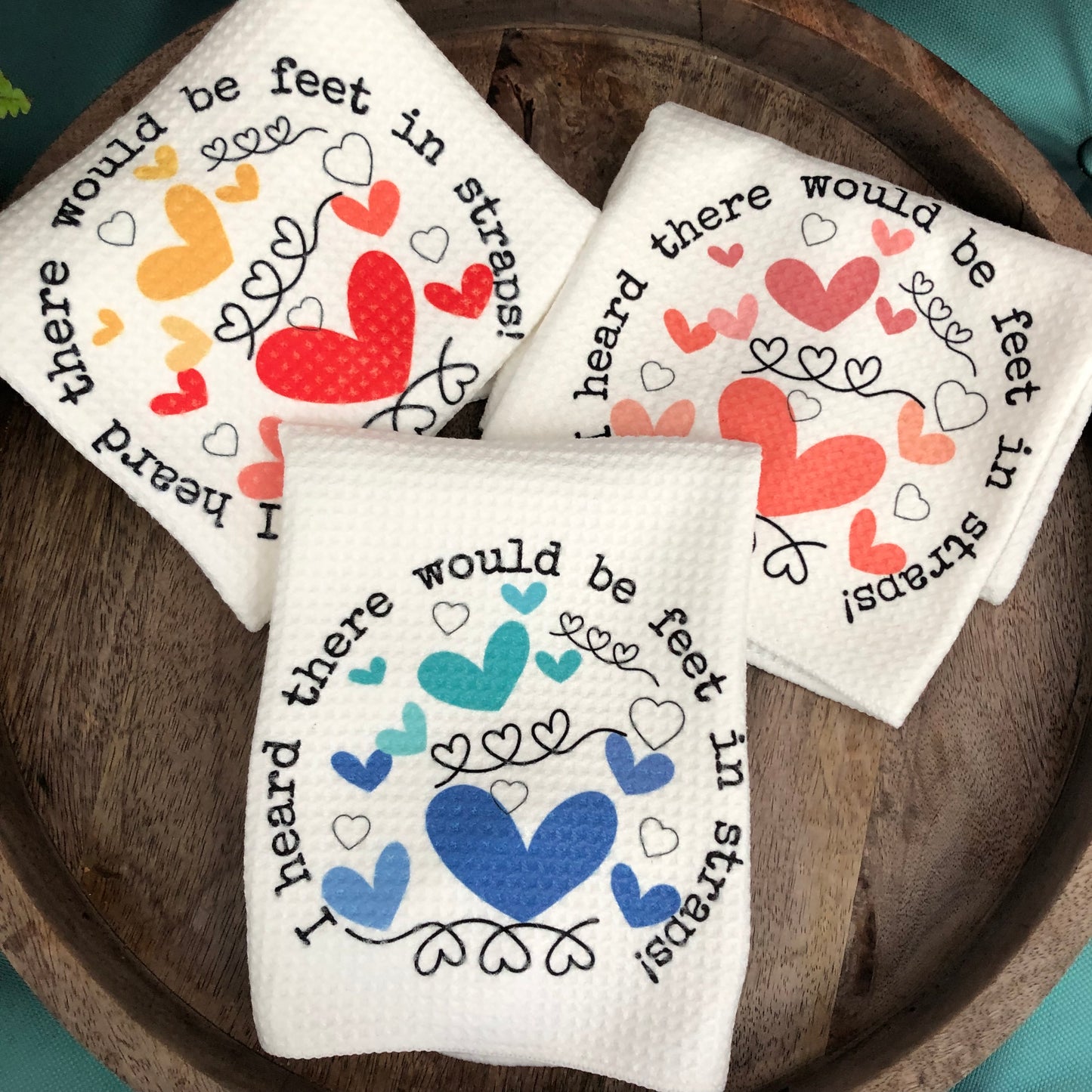 Pilates Towel Set - 3-Piece- I heard there would be feet  in Straps | ThePilatesGirl