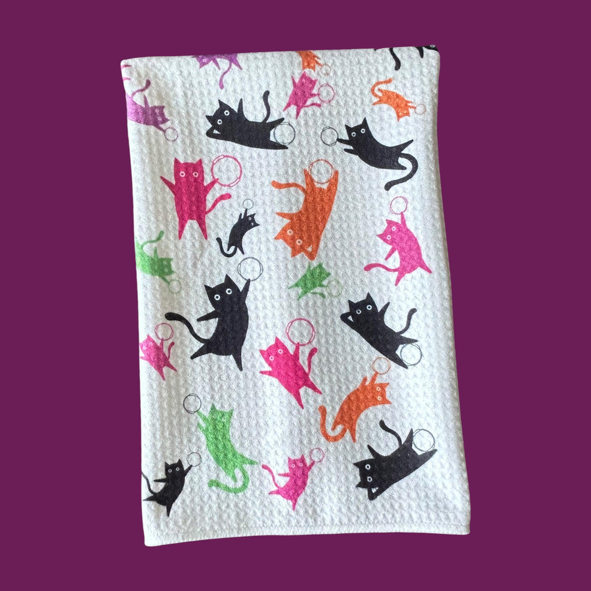 Pilates Cat, Fun Pilates towel, Halloween Pilates towel | ThePilatesGirl