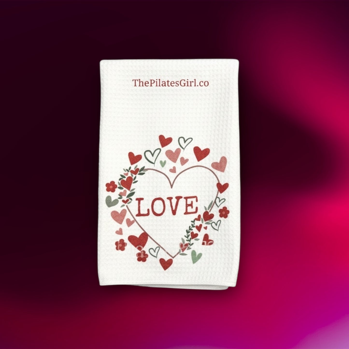 Pilates Love Towel Set - Valentine's Day Gift for Pilates Lovers | ThePilatesGirl