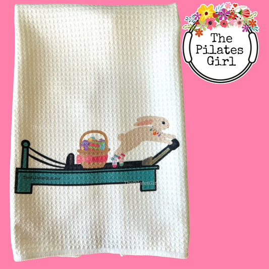 Easter Bunny Pilates Reformer/Easter Egg/Bunny towel set | ThePilatesGirl