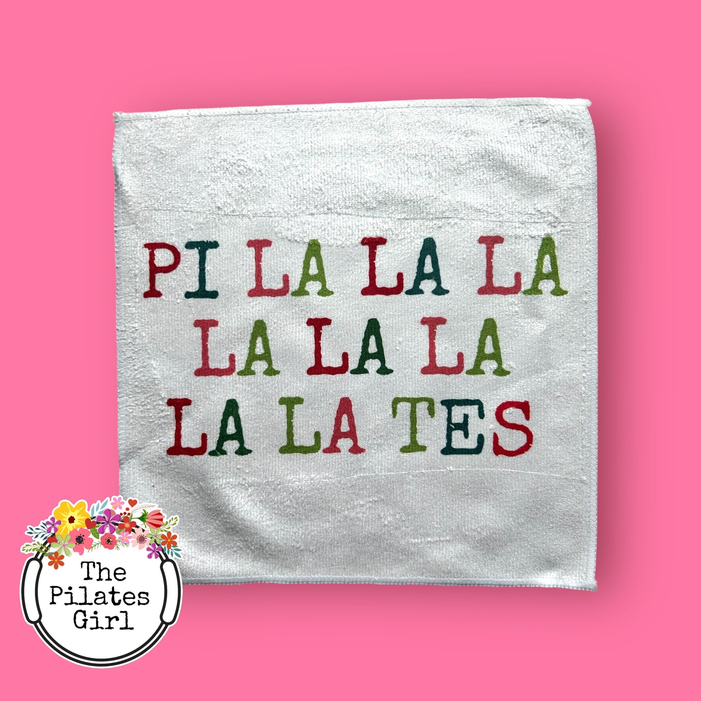 Pi la la la holiday towel and soap set, Holiday Pilates gift set