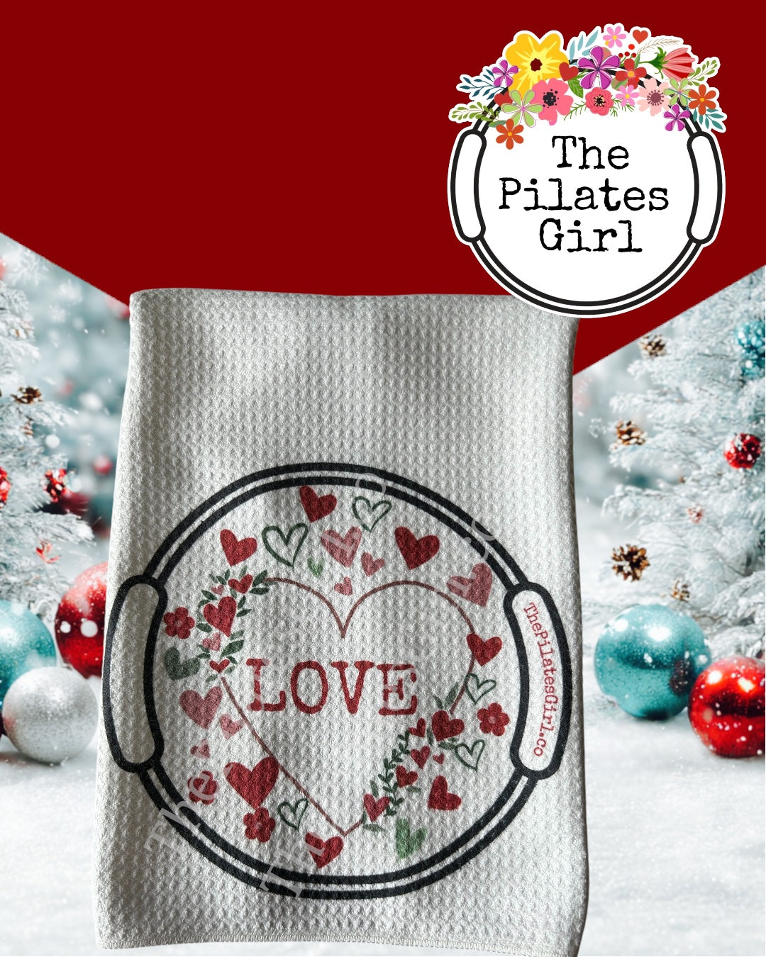 Pilates Love Towel Set - Valentine's Day Gift for Pilates Lovers | ThePilatesGirl