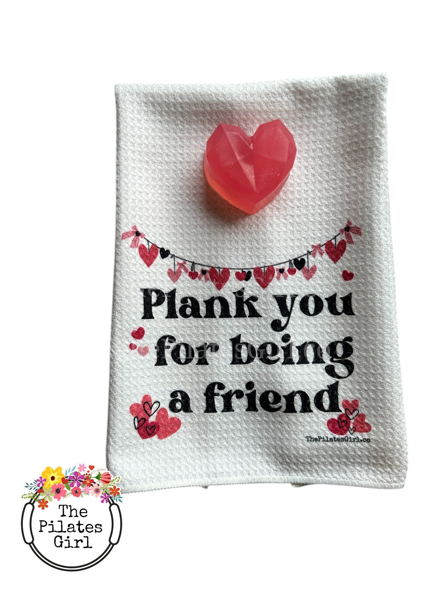 Plank You Gift Set - Pilates Towel & Heart Soap | ThePilatesGirl