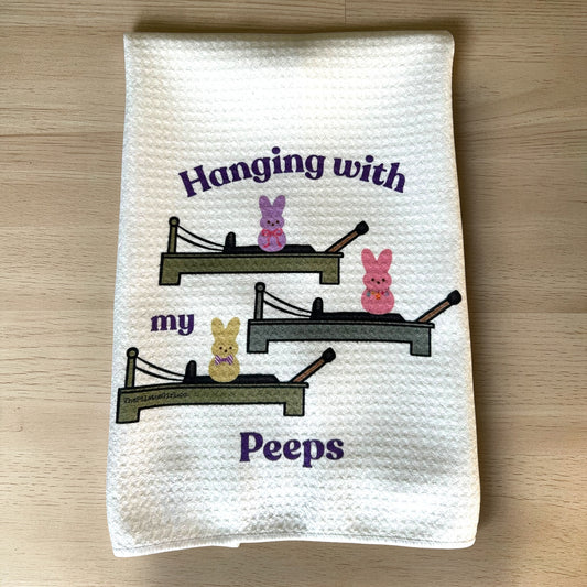 Hanging with my Peeps Pilates Reformer Towel - Spring Pilates | ThePilatesGirl