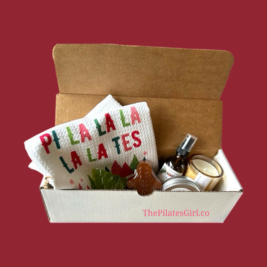 Pi la la test  gift set, Fraser fir candle, room spray, tree soap, gingerbread man soap