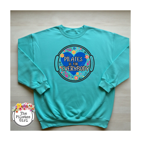 Pilates is for Everybody Sweatshirt - Inclusive Fitness Apparel | ThePilatesGirl
