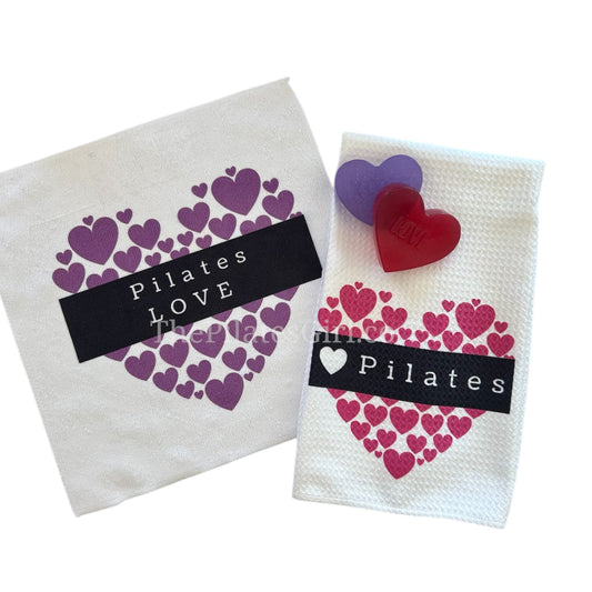 Pilates Towel set- Pilates Love and soap set, Pilates Reformer, Valentines,  | ThePilatesGirl