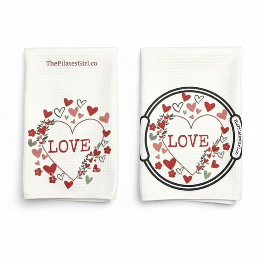 Pilates Love Towel Set - Valentine's Day Gift for Pilates Lovers | ThePilatesGirl