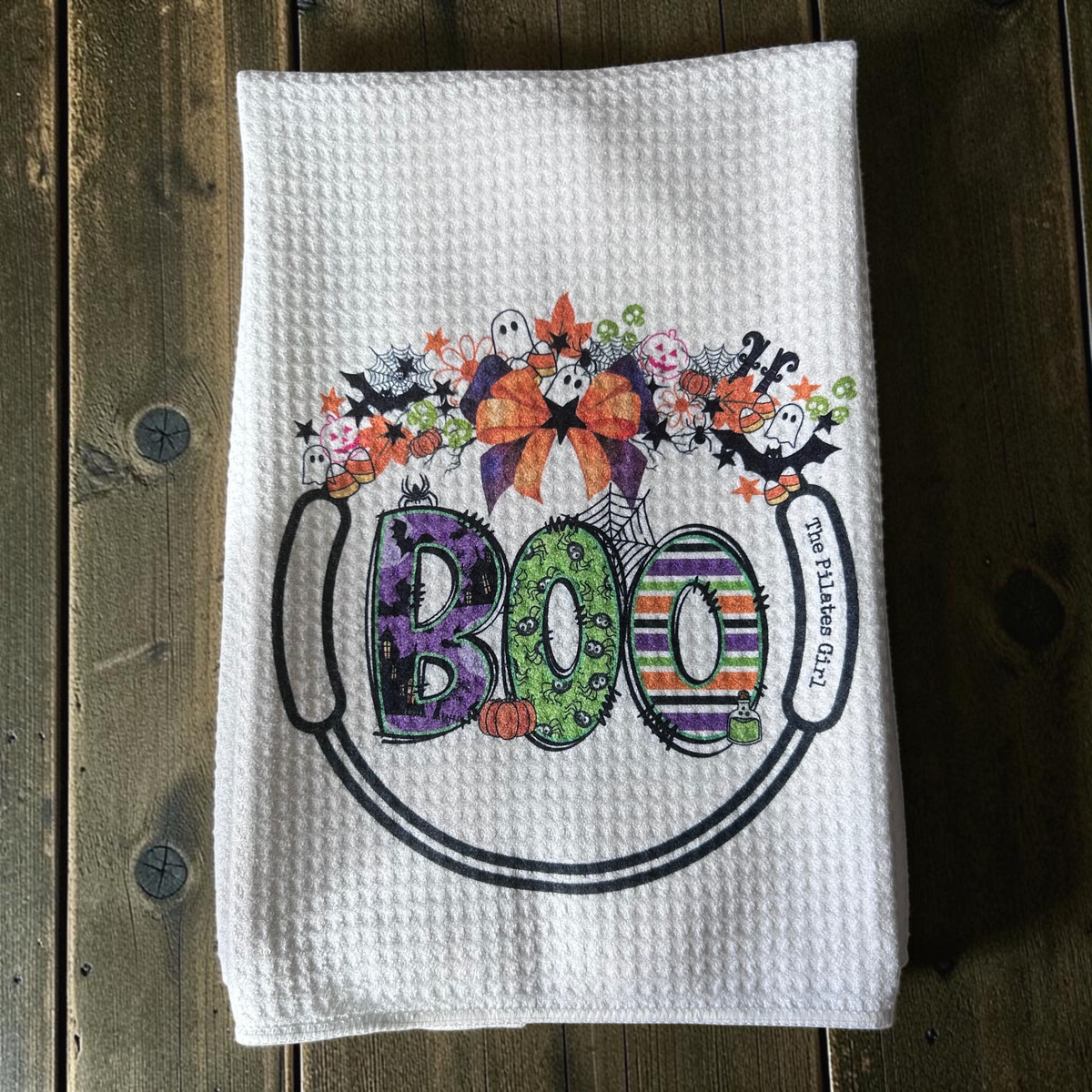 Boo - Halloween themed Pilates ring towel | ThePilatesGirl